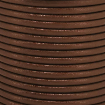 Mandala Crafts Round Cowhide Genuine Brown Leather Cord - Image 3