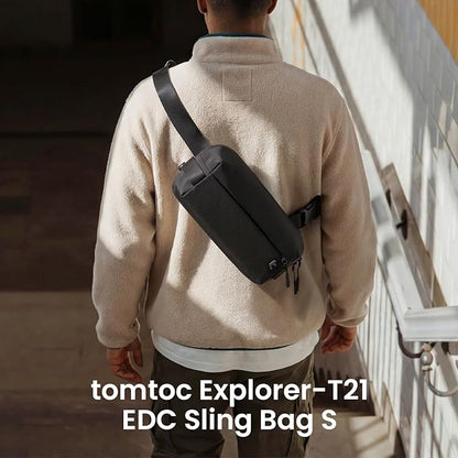 tomtoc Compact EDC Sling Bag 3L-10L, Minimalist Crossbody Bag Chest Shoulder - Image 3