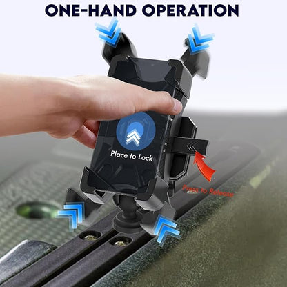 Kayak Phone Holder Mount Quick Install Auto Lock, 360°Adjustable Kayak Phone - Image 3