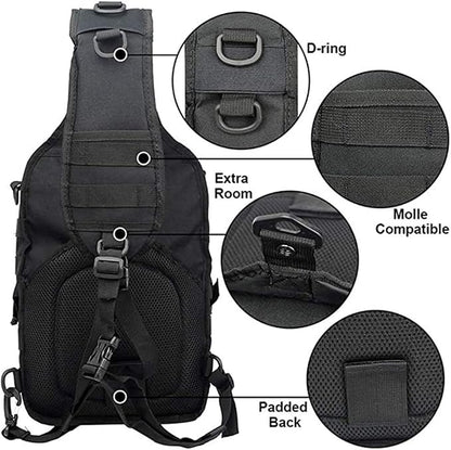 hopopower Tactical Sling Bag, Sport Bag Military Rover Shoulder Backpack EDC - Image 4