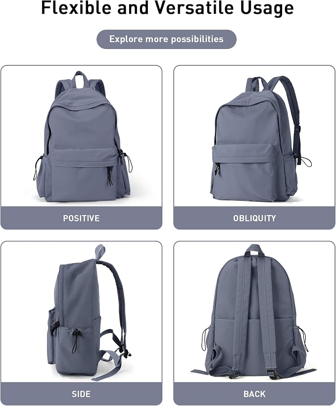 BJLFS School Bag Backpack for Women Kids Teens Girls, Small Bookbag College - Image 8