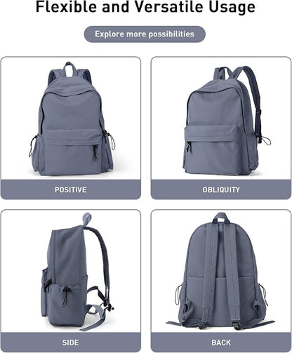 BJLFS School Bag Backpack for Women Kids Teens Girls, Small Bookbag College - Image 8