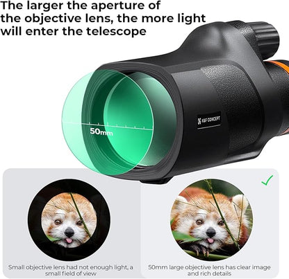 K&F Concept® 12X50 Monocular Telescope - Image 3