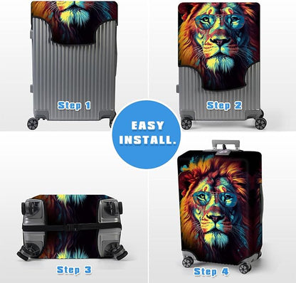 Luggage Cover Protector for 30-32 Inch Suitcases, TSA Approved Elastic Travel - Image 6