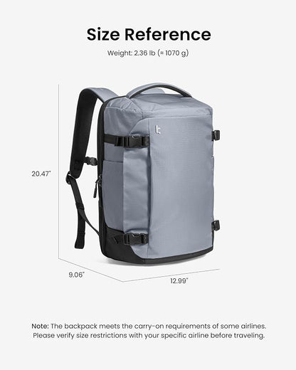 tomtoc Travel Backpack 40L, TSA Friendly Flight Approved Carry-on Luggage Hand - Image 11
