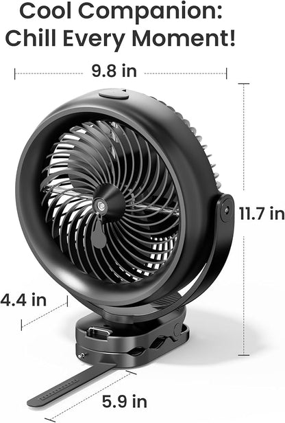 Koonie 10000mAh Battery Operated Misting Fan - Image 9