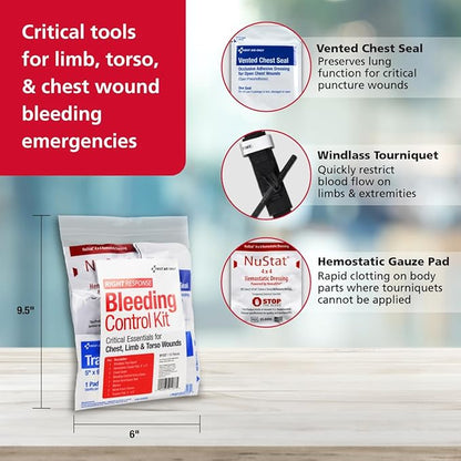 First Aid Only 91137 Critical Essentials Bleeding Control Kit - Image 3