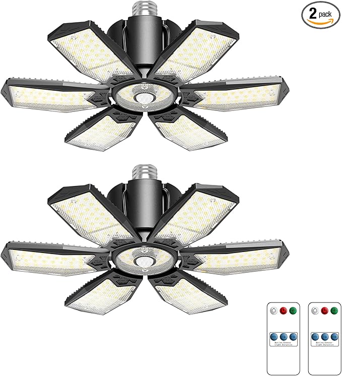 Motion Sensor Garage Lights 20000LM, Motion Activated Garage Ceiling Led Shop by Kryoza