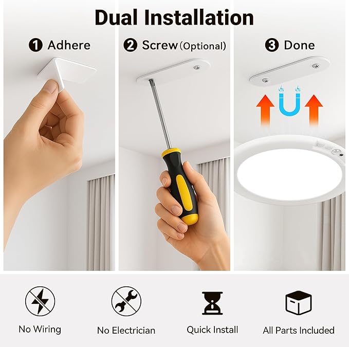 Rechargeable Ceiling Light No Wiring - Image 8