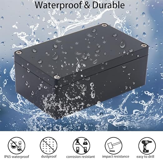 2 Packs Junction Box IP65 Waterproof ABS Plastic Electrical Project Case Power - Image 7