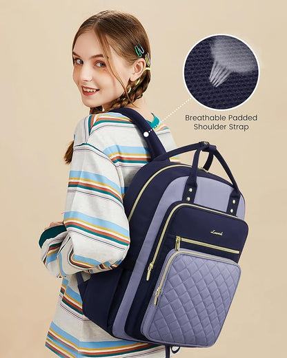 LOVEVOOK Laptop Backpack Purse for Women, 15.6" Laptop Bag for Travel - Image 2
