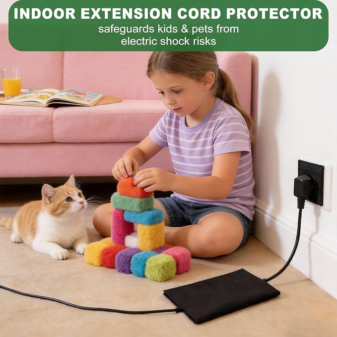 3Pack Outdoor Extension Cord Safety Cover, 11.2x6 Inch, 600D Canvas Oxford - Image 9
