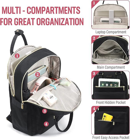 LOVEVOOK Laptop Backpack for Women 15.6 Inch Laptop Bag - Image 2
