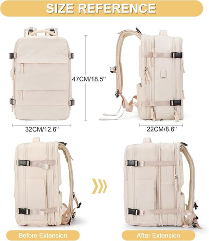 Expandable Travel Backpack For Women Men Airline Approved Personal Item - Image 2