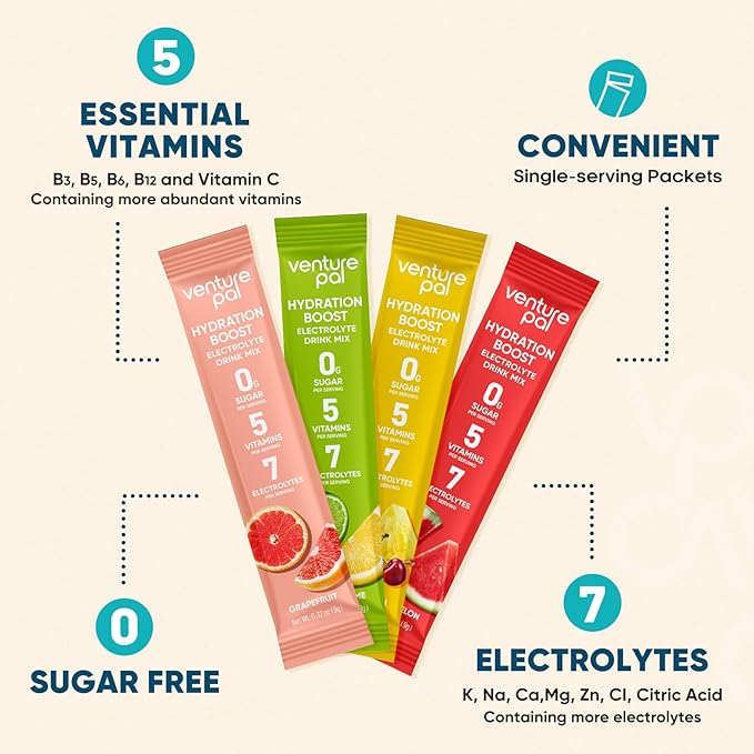 Venture Pal Sugar Free Electrolyte Powder Packets - Image 5