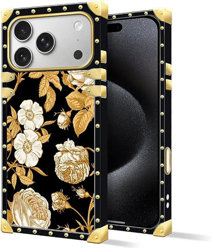 for iPhone 17 Pro Max Case Luxury Golden Decoration - Image 2
