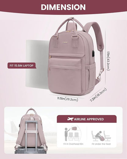 LOVEVOOK Laptop Backpack for Women 15.6 Inch Laptop Bag - Image 6