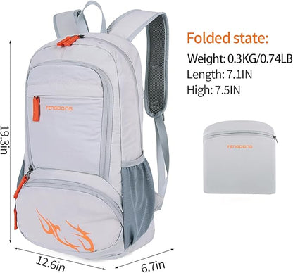 FENGDONG 35L Lightweight Foldable Waterproof Packable Travel Small Hiking - Image 2