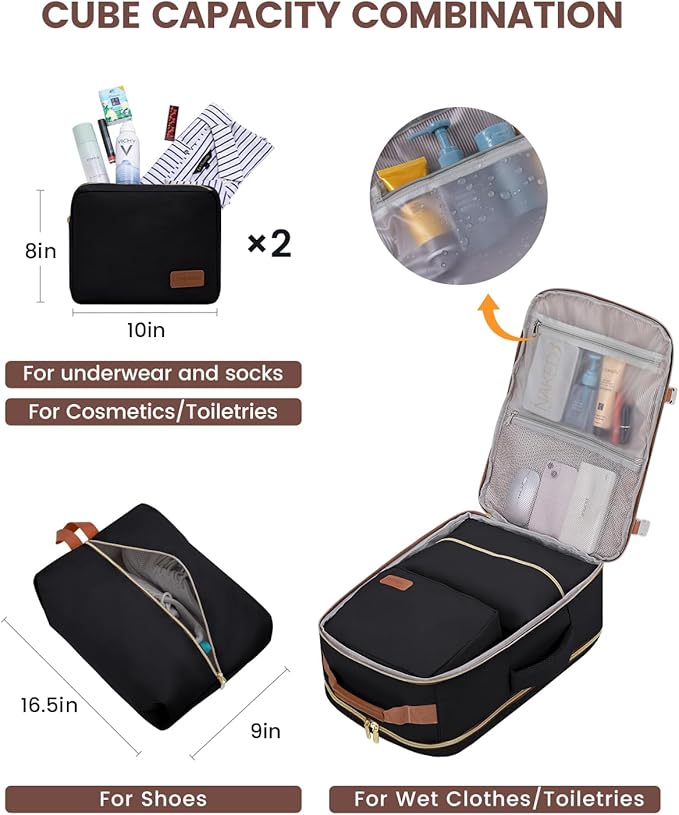 LOVEVOOK 50L Travel Backpack for Women & Men, Airline Approved Carry On Luggage - Image 5