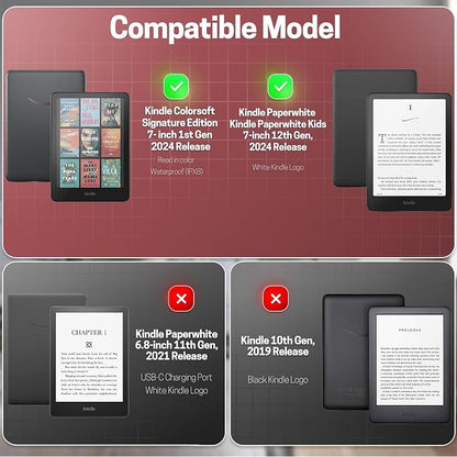 TNP Stand Case with Strap for Kindle Paperwhite 12th Gen 2024 / Kindle - Image 2