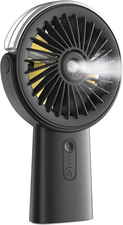 Otlonpe Handheld Misting Fan Portable, Small Personal Hand Held Rechargeable by OTLONPE