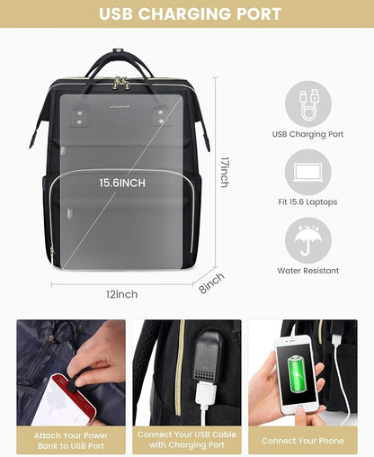 LOVEVOOK Laptop Backpack for Women, Travel - Image 6