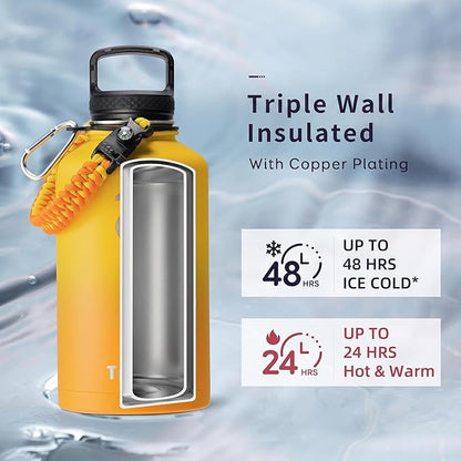 Trebo Insulated Water Bottle 64 oz, Half Gallon Metal Vacuum Water Jug - Image 2