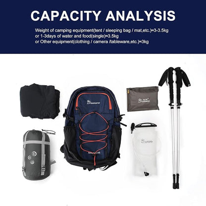 MOUNTAINTOP Hiking Backpack, 25/30L Camping Backpack, Men Women Hiking Daypack - Image 8
