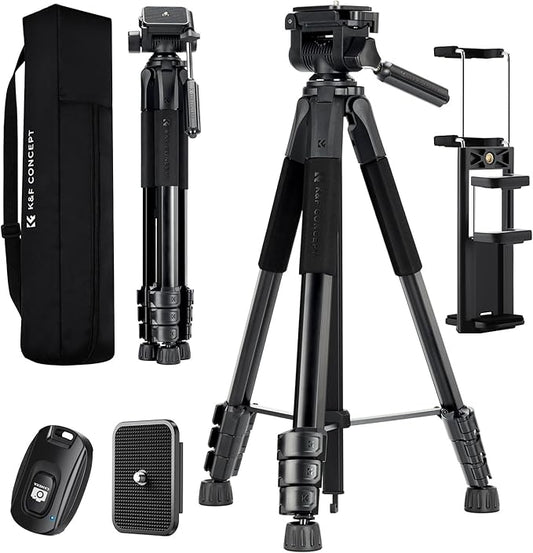 K&F Concept Camera Tripod, Cellphone Clip by KFCONCEPT