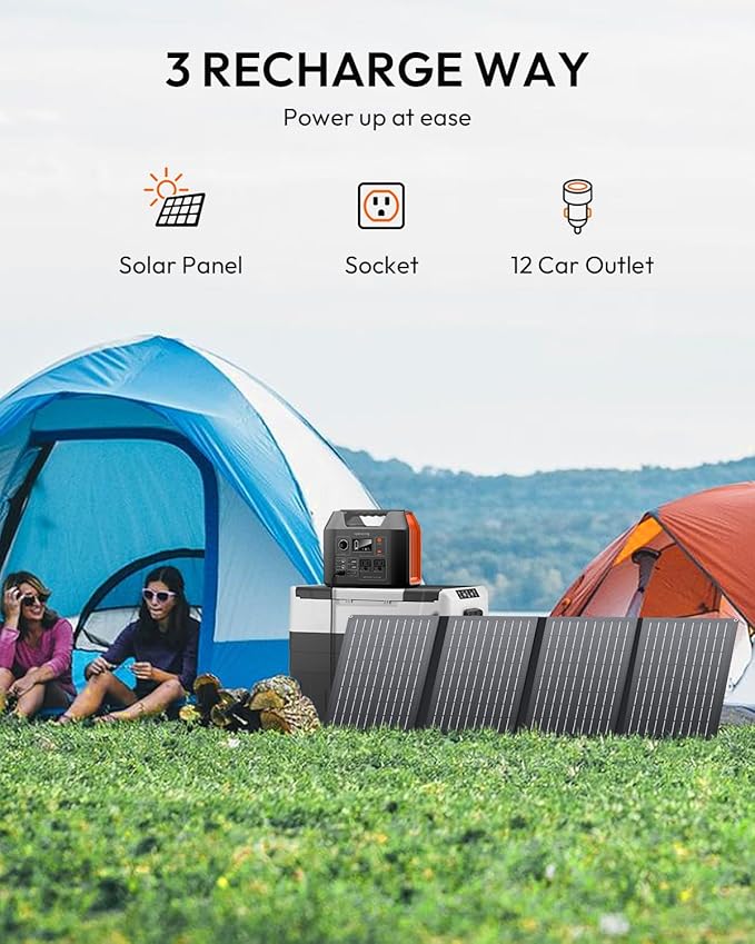 Solar Powered Generator, 300W Portable Power Station - Image 3
