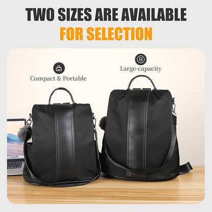 PINCNEL Women Backpack Purse Waterproof Nylon Anti-theft Rucksack Lightweight - Image 8