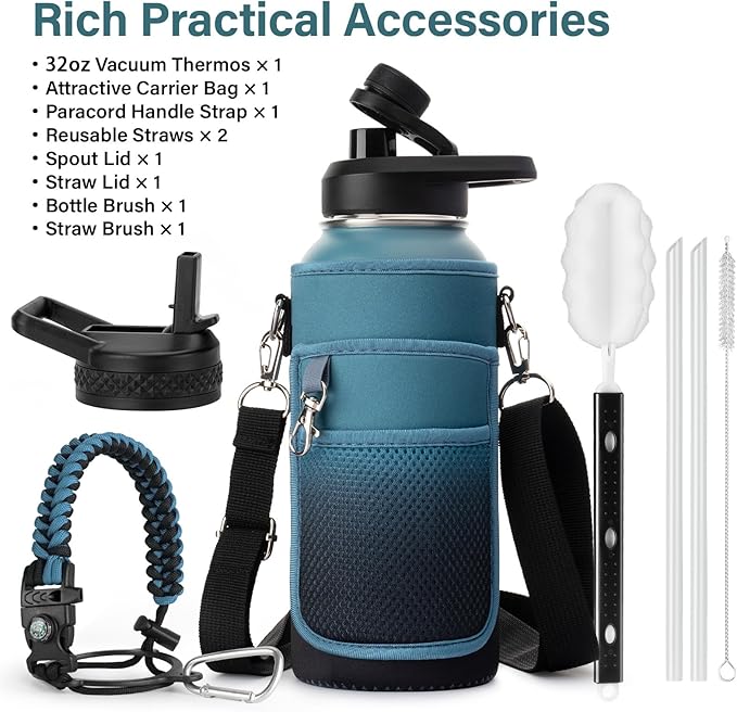 DYSANKY 32 oz Insulated Water Bottle | Thickened Stainless Steel Vacuum Metal | - Image 2