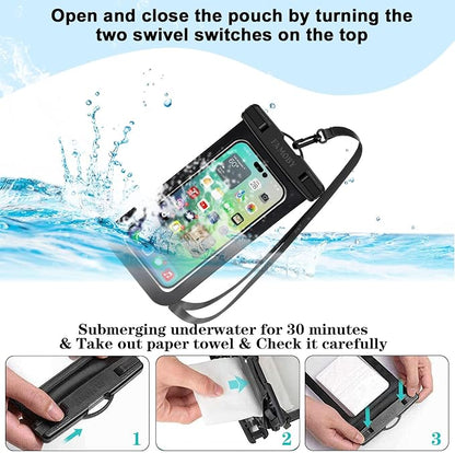 Up to 8.7" 6 Pack Multicolor Waterproof Phone Pouch, Large Phone Waterproof - Image 6