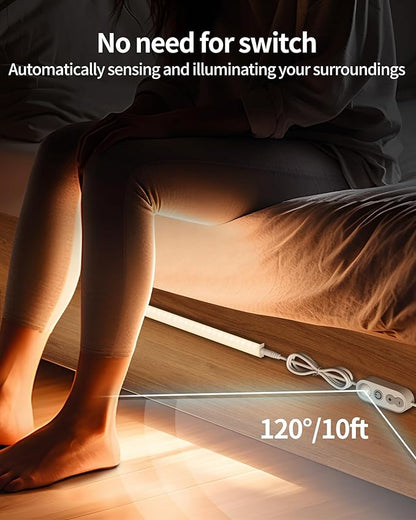 Motion Sensor Dimmable Under Cabinet Lighting, 6000K White, Linkable LED Closet - Image 3