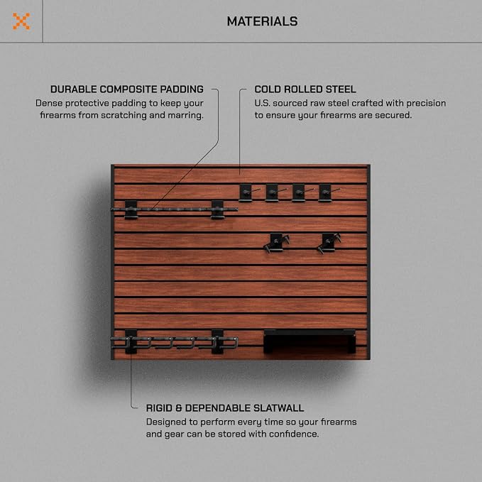 Hold Up Displays Gun Wall Mount Display, Modular Tactical Wall - Image 3