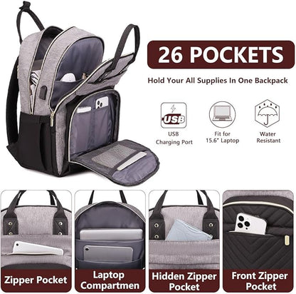 bagswan Laptop Backpack for Women/Men, Fits 15.6 Inch Laptop Bag, Fashion - Image 2