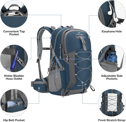 Maelstrom Hiking Backpack, Camping Backpack, 50L Waterproof Hiking Daypack - Image 3