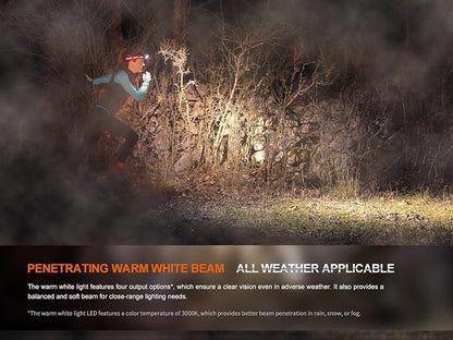 Fenix HM65R-T V2.0 Running Headlamp, 1600 Lumen White Light and Warm White Dual - Image 4