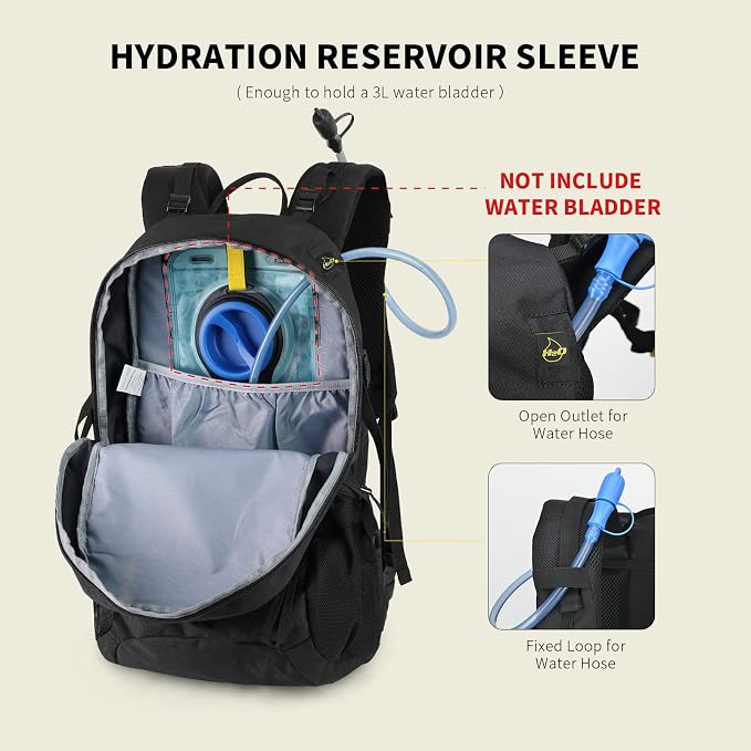 SKYSPER Hiking Backpack for Men Women, 35L Travel Backpack Waterproof Camping - Image 5