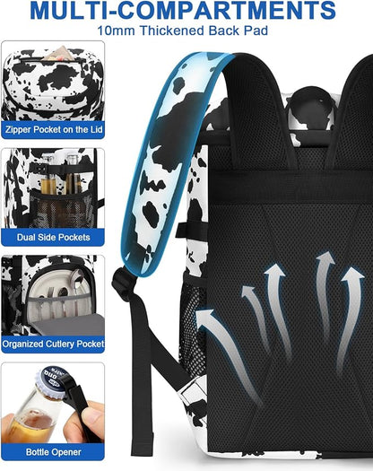 Pritent Cooler Backpack for Men Women Insulated Waterproof Backpack Cooler Leak - Image 6
