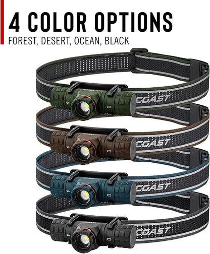 Coast XPH30R 1500 Lumen USB-C Rechargeable Dual Power Headlamp - Image 7