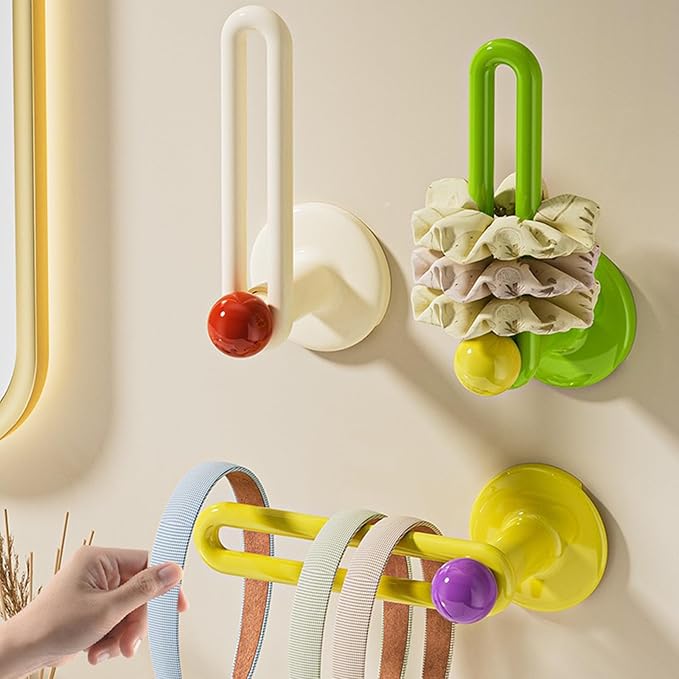 Colorful Drill-Free Adhesive Hooks - Image 3