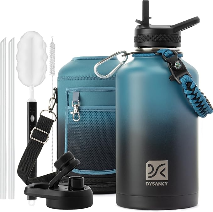 DYSANKY 64 oz Insulated Water Bottle | Thickened Stainless Steel Water Jug by DYSANKY