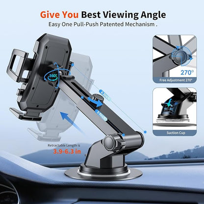 SUUSON Upgraded 3-in-1 Car Phone Holder Mount Phone Mount - Image 5