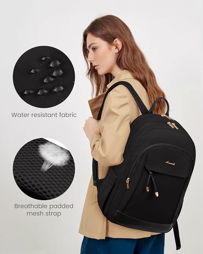 LOVEVOOK Laptop Backpack for Women, 15.6 Inch Waterproof Work Backpack - Image 5