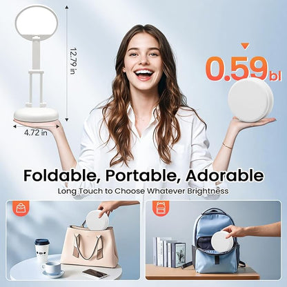 One Fire Cordless Desk Lamp, Dimmable Small Battery Powered Lights, 3600mAh - Image 3