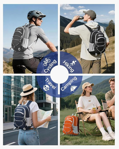 CROSSGEAR 24L Packable Backpack, Lightweight Hiking Daypack, Water-Resistant - Image 9