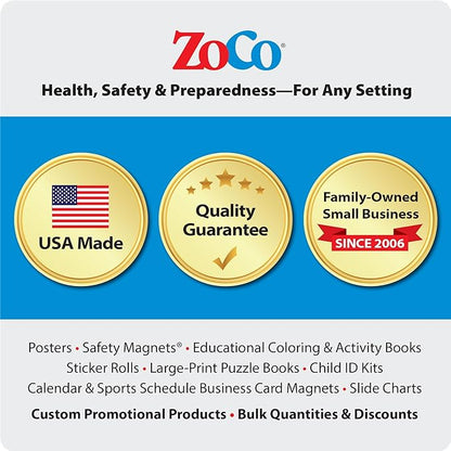 ZOCO – United States Map with Capitals Poster – Laminated 17x22 – Educational - Image 7