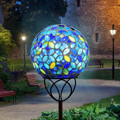VCUTEKA Solar Outdoor Lights Garden Decor Mosaic Solar Garden Lights Waterproof - Image 7