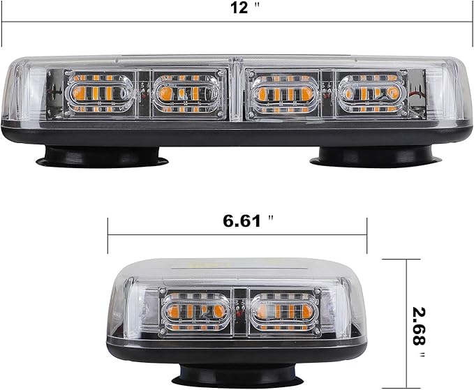 ASPL 48LED Roof Top Strobe Lights, High Visibility Emergency Safety Warning LED - Image 3
